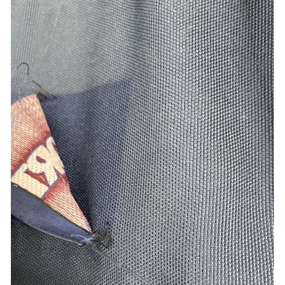 Jansport Classic Originals Suede‎ Leather Bottom School Backpack Blue Canvas